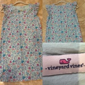 Vineyard Vines Floral Ruffle Dress